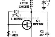 基础电路中的场效应管石英晶体振荡器