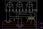 三相四线电表配接电压、电流互感器接线图