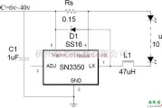 基础电路中的LED驱动芯片SN3350应用电路