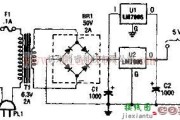 基础电路中的老式收音机的直流灯丝电源示意图