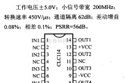 数字电路中的电路引脚及主要特性CLC114 四视频缓冲器