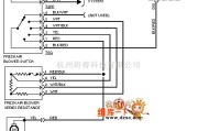 大众（一汽）中的96大众捷达加热器电路图(2.0L)