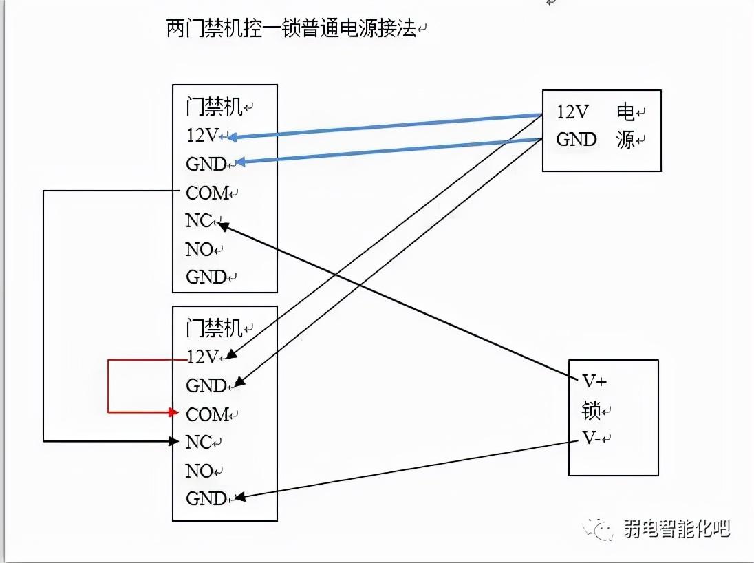 各种门禁系统接线图  第5张