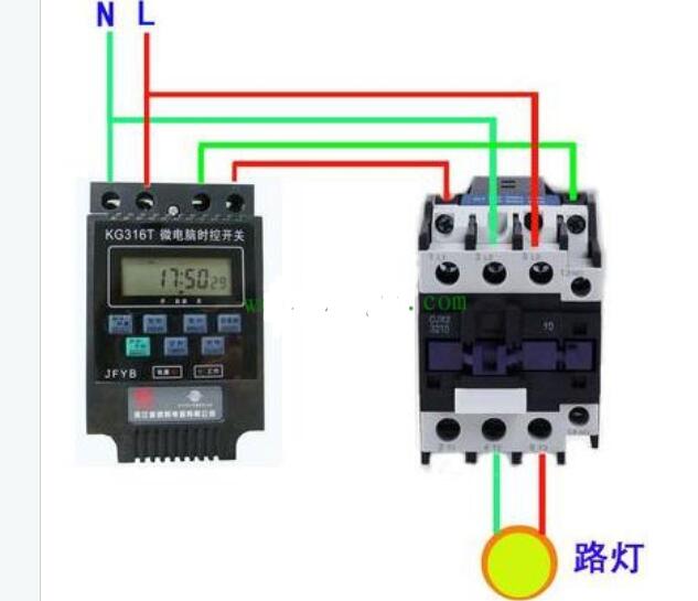 时控开关与交流接触器接线图  第3张