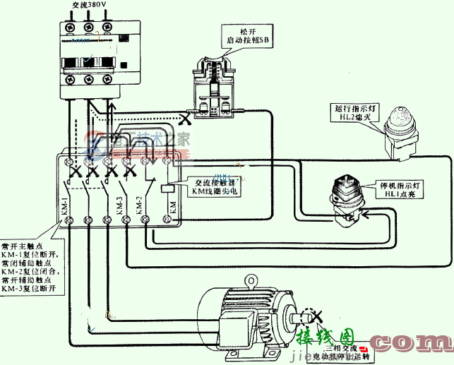 线路断开时交流接触器的控制关系图解  第1张