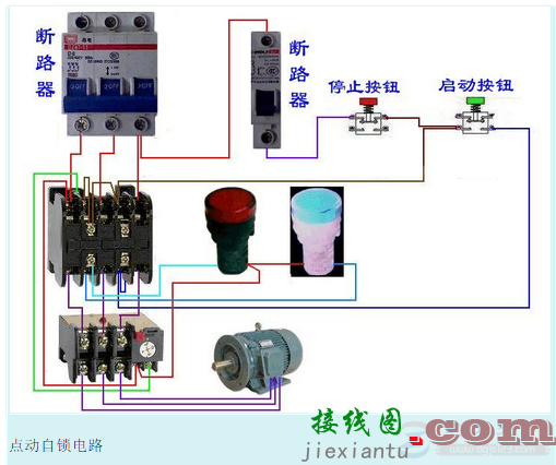 接触器点动控制的接线图一例  第4张