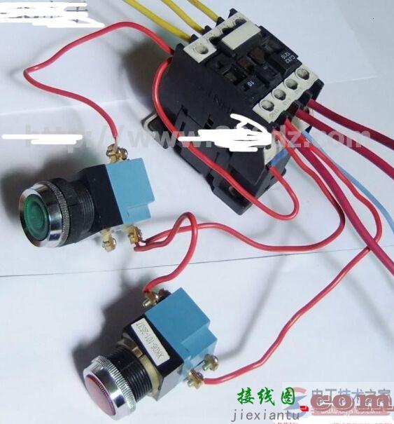 交流接触器实物接线图及接线说明  第6张