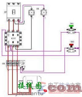 交流接触器自锁接法线路图  第1张