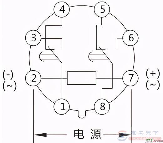 通电延时型时间继电器的接线方法图解  第1张