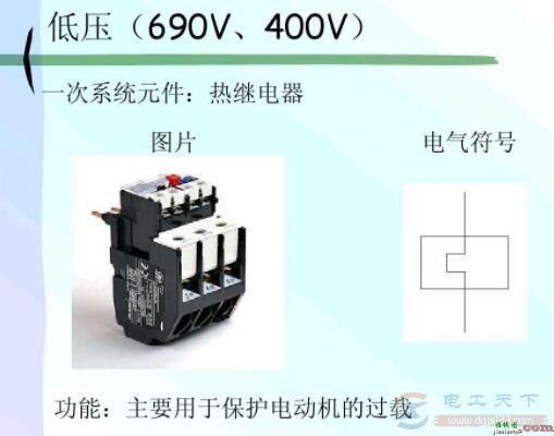 一次系统元件之热继电器图片及电气符号说明  第1张