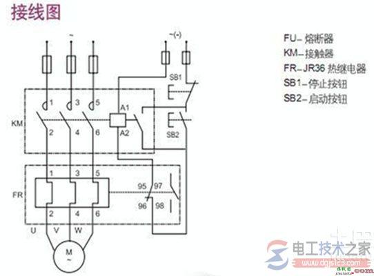 热过载继电器接线图及接线方式图解  第2张