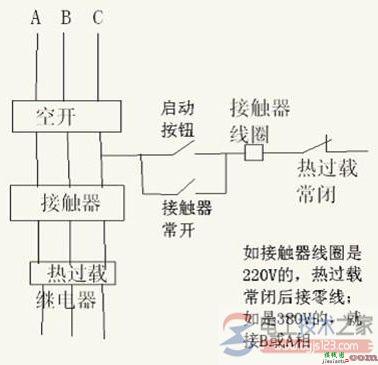 热过载继电器的实物接线图  第2张