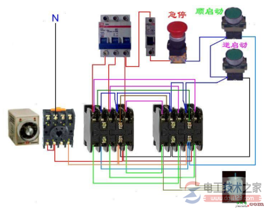 时间继电器实物接线图及接线方式(多图)  第5张