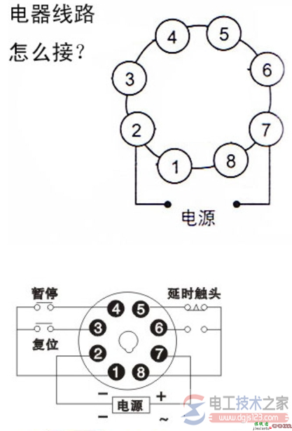 时间继电器怎么接线，时间继电器的接线图(图文)  第2张