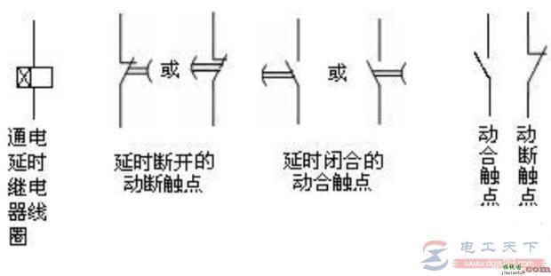 时间继电器的触点图形符号  第1张