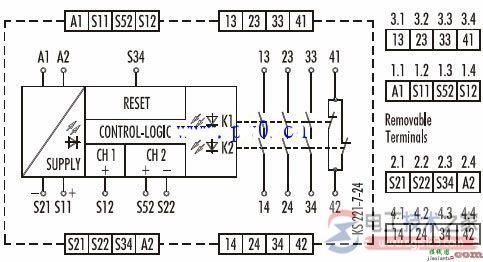 安全继电器接线方法_安全继电器接线图  第1张