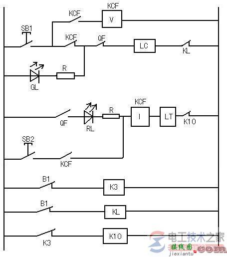 断路器控制回路的原理图，断路器增加防跳回路与闭锁回路  第3张