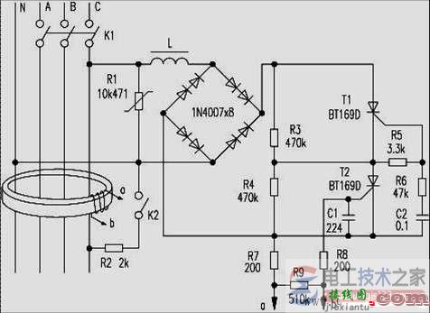 三相漏电断路器工作原理图解  第1张