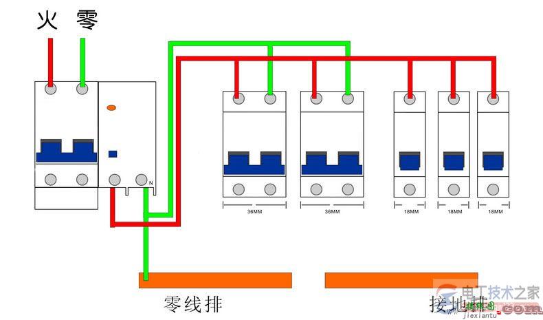 家用空气开关怎么接线？家用空气开关接线图  第2张