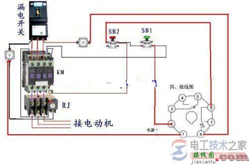 热继电器怎么接线，热继电器电动机保护电路接线图  第1张