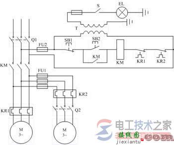 零电压与欠电压保护电气原理图_电动机常用保护接线图  第2张