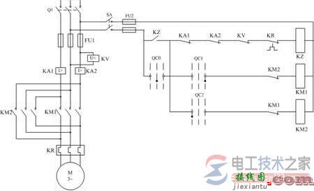 零电压与欠电压保护电气原理图_电动机常用保护接线图  第1张