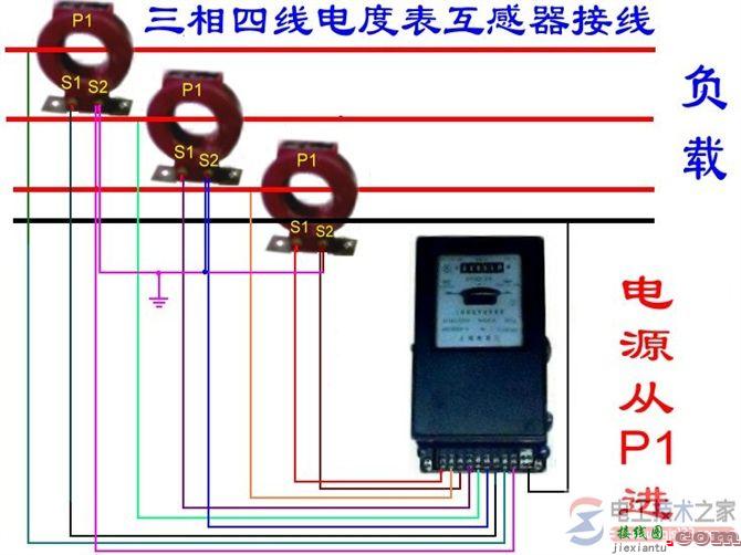 三相四线电度表带互感器怎么安装接线？  第3张