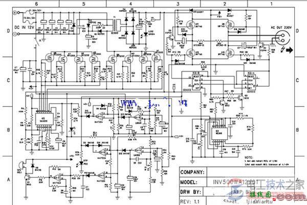 12V转220V逆变器电路原理图及接线方式  第1张