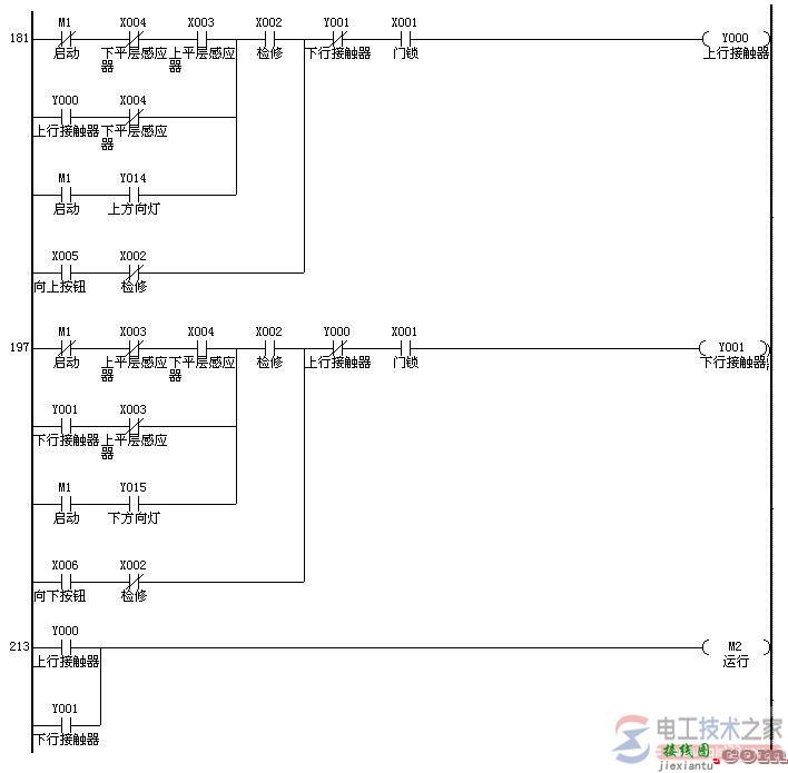 双速电梯电气原理图与plc安装接线图的电路大全  第11张