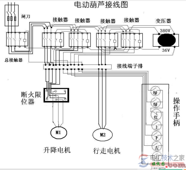 二个电动葫芦接线图  第2张