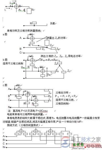 如何测量电功率？功率表接线规则与接线图  第1张