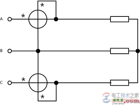 二瓦计法接线图及相位关系图  第1张