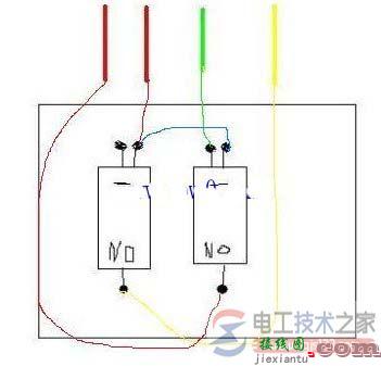 双联二位墙壁开关6接口4条线的接线方法  第2张