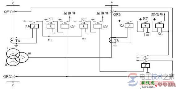 单电源三绕组变压器与两端或三端电源变压器的原理接线图  第1张