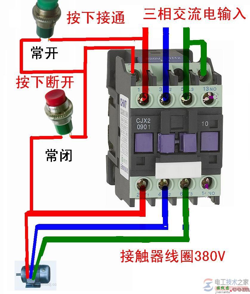 交流接触器的接线图实例  第1张