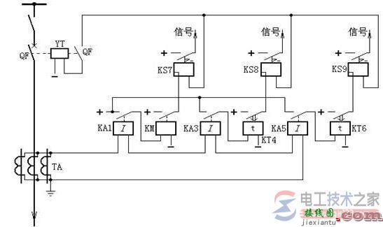 三段式零序电流保护的原理接线方式  第1张