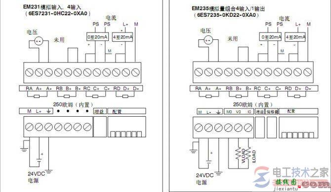 模拟量传感器与plc模拟量模块的接线方式与方法  第1张