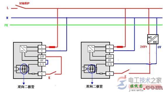 三菱fx3u系列plc输入接线的接线图  第5张