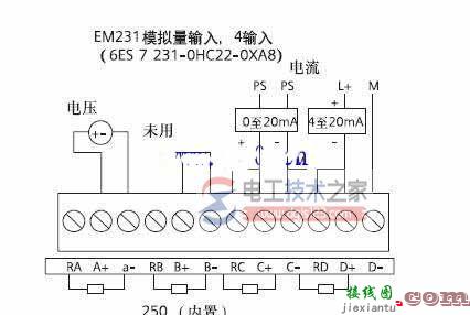 西门子plc模拟量模块接线图的设计  第1张