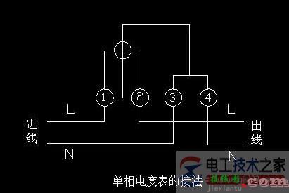 电度表的接线图接线方法大全(单相电表与三相四线电表接线)  第2张