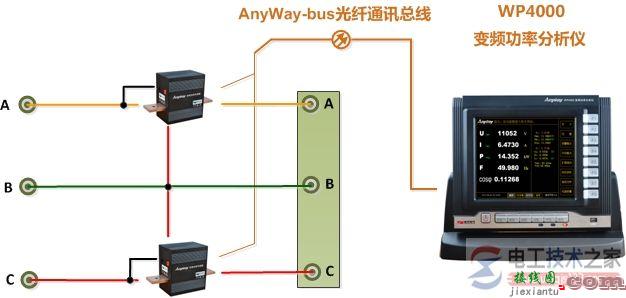 多个功率表的接线方法与接线图  第2张