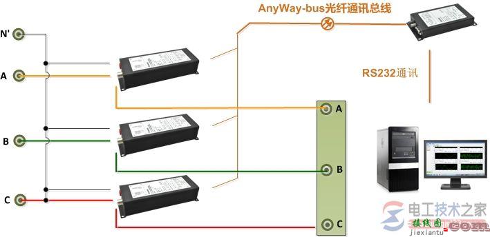 多个功率表的接线方法与接线图  第6张