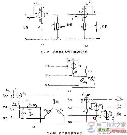 功率表接线电路原理图  第1张