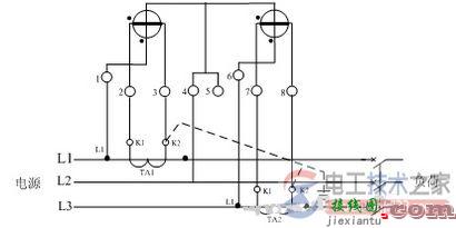 三相电度表经电流互感器接线原理图与接线方法  第2张