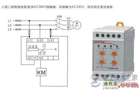 相序保护器接线图与参数设置  第2张