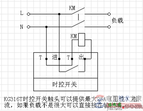 kg316t微电脑时控开关接线图与接线方法  第2张