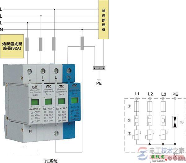 浪涌保护器的安装接线图与浪涌保护器常识  第3张