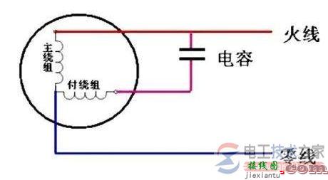 吊扇电容器启动接线图与接线方法  第1张