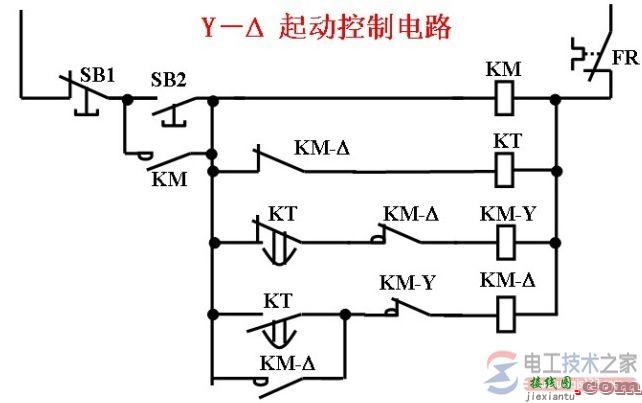 电动机星三角启动接线图与电路图原理  第4张