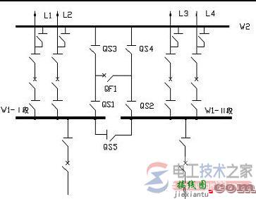 单母线接线与双母线接线图与接线方法  第4张